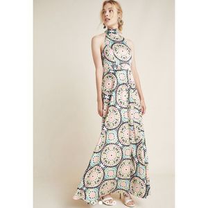 NWT Anthropologie Serena Halter Maxi Dress sz 12P